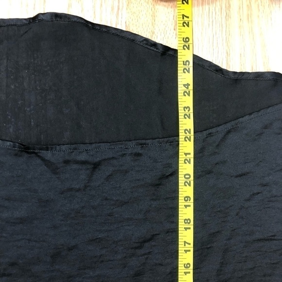 Asos High Los Black Blocked Sleeve Top Sz 8 - Picture 9 of 9